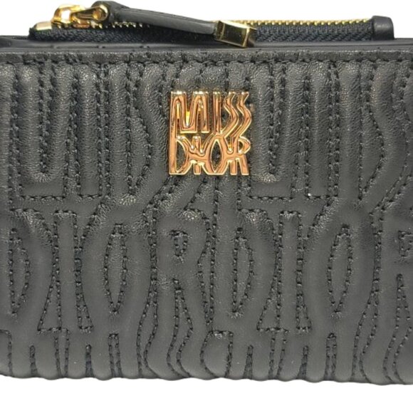 Miss Dior Dahlia Wallet Black Lambskin with Quilted Miss Dior Allover Motif - Picture 2 of 9